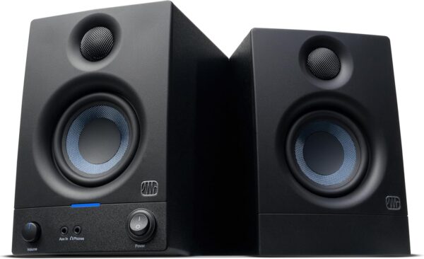 Presonus Eris 3.5 Monitores de estudio, pares: altavoces de monitor activos y alimentados para la producción de música de campo cercano, computadora de escritorio, audio de alta fidelidad