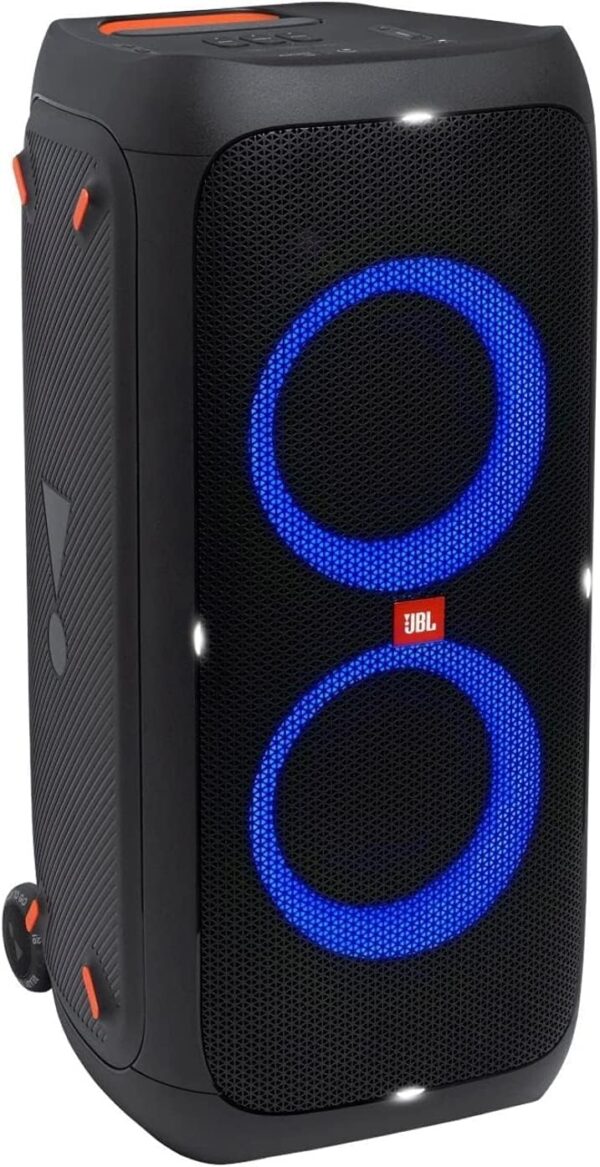 JBL Partybox 310 - Altavoz de fiesta portátil con batería duradera, potente sonido JBL y emocionante espectáculo de luces, negro