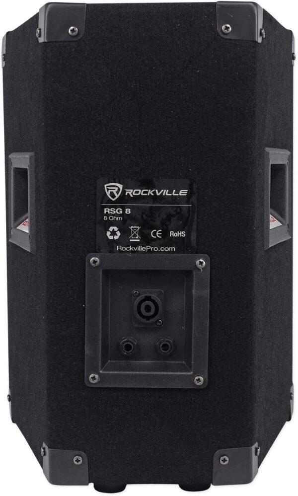 Rockville RSG8 8 "300W 2-vías 8 Ω Passive DJ/Pro PA Speaker, Mountable, negro - Imagen 2