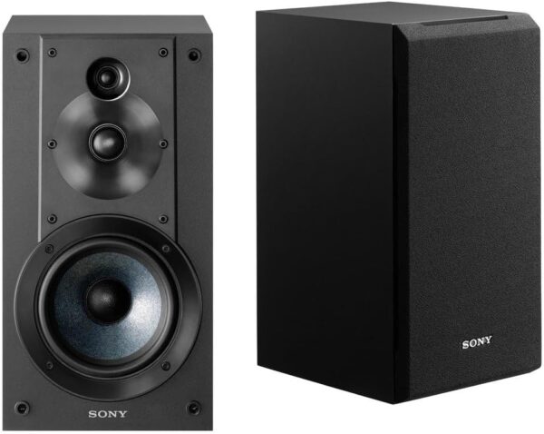 Sony SSCS5 Sistema de altavoces de estantería de 3 vías de 3 vías (par)-Negro